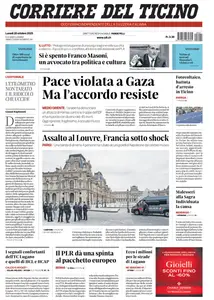 Corriere del Ticino - 20 Ottobre 2025
