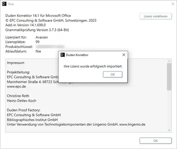 Duden Korrektor 14 für Microsoft Office v14.1.698