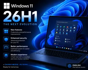 Windows 11 26H1 Build 28000.2179 Aio 16in1 Preactivated (Preview)