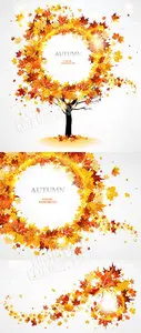 Autumn leaves figures