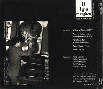 Ben Patterson - Early Works (1999) {Alga Marghen P 8NMN.028}