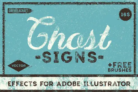 CreativeMarket - Ghost Signs for Adobe Illustrator