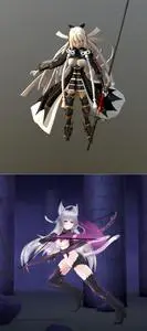 Demon Seiber Okita Orta and Alatlanta Alter FGO