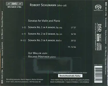 Robert Schumann - Ulf Wallin & Roland Pöntinen - The Violin Sonatas (2011) {Hybrid-SACD // EAC Rip} 