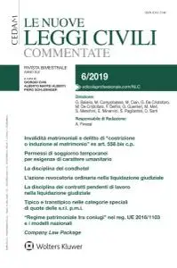 Le Nuove Leggi Civili Commentate - Novembre-Dicembre 2019