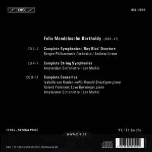 Andrew Litton, Lev Markiz - Felix Mendelssohn: The Complete Symphonies, String Symphonies and Concertos [11CDs] (2012)