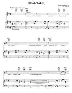 Real Talk - Celine Dion, R Kelly (Piano-Vocal-Guitar)