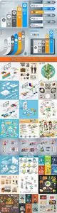 Infographic elements and diagrams vector 30