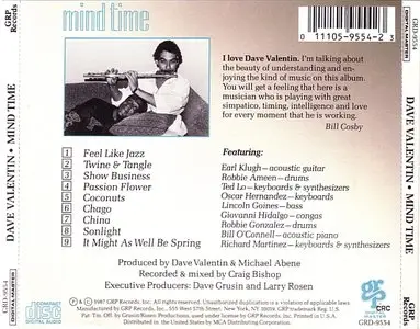Dave Valentin - Mind Time (1987) {GRP}