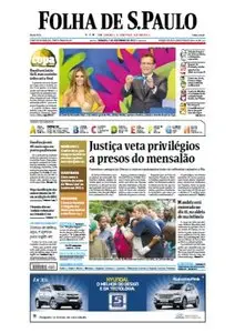 Jornal  Folha de São Paulo - 7 de dezembro de 2013 - Sábado