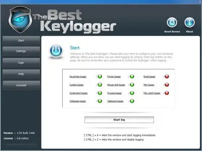 The Best Keylogger 3.54 Build 1006