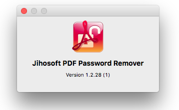 Jihosoft PDF Password Remover 1.2.28 MacOSX