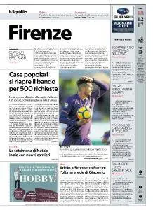 la Repubblica Firenze - 18 Dicembre 2017