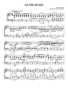 An Die Musik (To Music) - S Schubert (Piano Solo)