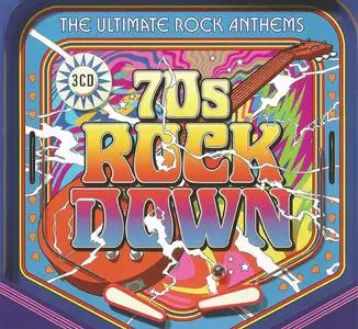 VA - 70s Rock Down: The Ultimate Rock Anthems (3CD, 2020)