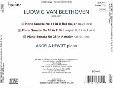 Angela Hewitt - Beethoven: Piano Sonatas Op. 22, Op. 31 No. 3, Op. 101 (2013) (Repost)