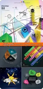 Infographic creative design vector set 55