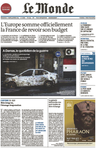 Le Monde du Dimanche/Lundi, 12./13. Octobre 2014