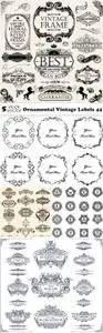 Vectors - Ornamental Vintage Labels 44