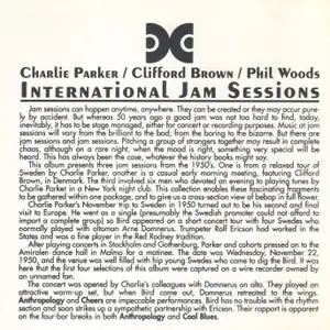 Charlie Parker, Clifford Brown, Phil Woods - International Jam Sessions (1995) {Xanadu XCD1232 rec 1950-1957}