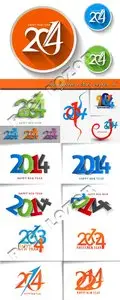 Inscription 2014 vector 16