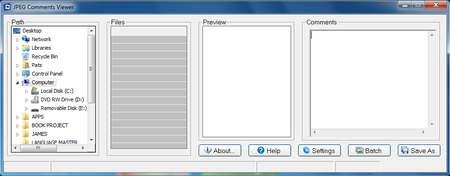 Mwisoft JPEG Comments Viewer v1.0