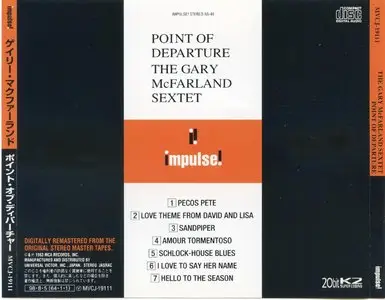 Gary McFarland - Point Of Departure (1963) {Impulse! Japan MVCJ-19111 rel 1998}