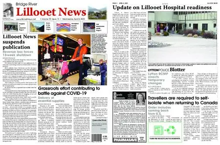 Bridge River Lillooet News – April 08, 2020