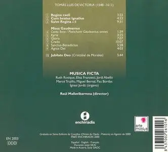 Raúl Mallavibarrena, Musica Ficta - Tomás Luis de Victoria: Missa Gaudeamus (2000)