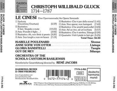 René Jacobs, Schola Cantorum Basiliensis - Christoph Willibald Gluck: Le Cinese (1990)