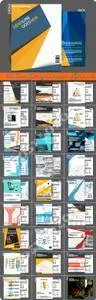 Brochure or flyer magazine cover mockup vector 64