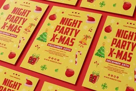 Night Party X-mas Flyer 8ZR8NPU