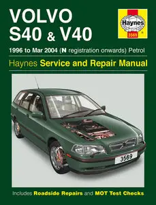 Haynes Service and Repair Manual for Volvo S40 & V40 Petrol (96 - Mar 04) N-04 reg.