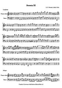 HandelGF - Sonata XI, from Op. 1