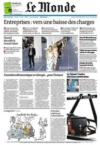 Le Monde du Jeudi 4 Octobre 2012