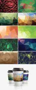 10 Geometric Backgrounds Kit