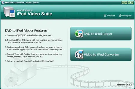 Wondershare iPod Video Suite v4.3.1.0