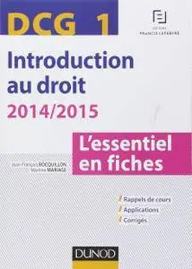 J.-F. Bocquillon, M. Mariage, "DCG 1 - Introduction au droit 2014/2015 : L'essentiel en fiches", 6e éd.