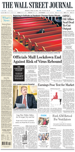The Wall Street Journal – 13 April 2020