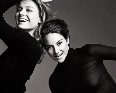 Brie Larson and Shailene Woodley by Norman Jean Roy for New York Magazine June 2, 2014
