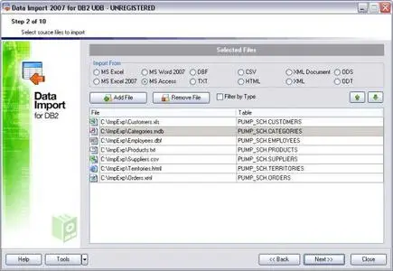 EMS Data Import 2007 for DB2 v3.1.0.2