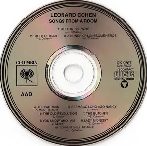 Leonard Cohen - Songs from a Room (1969)