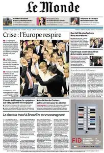 Le Monde et Suppléments du Dimanche 1er et Lundi 2 Juillet 2012