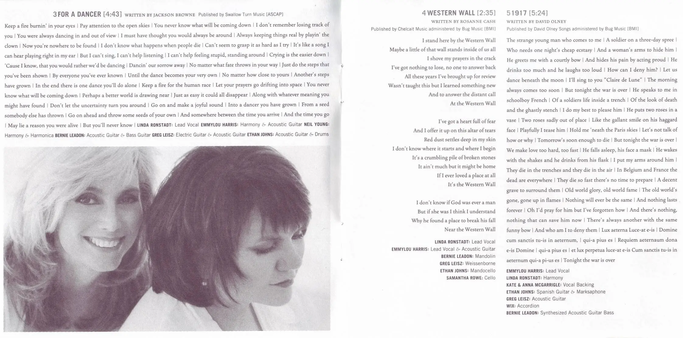 Linda Ronstadt & Emmylou Harris Western Wall The Tucson Sessions