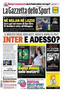 La Gazzetta dello Sport con edizioni locali - 1 Febbraio 2018