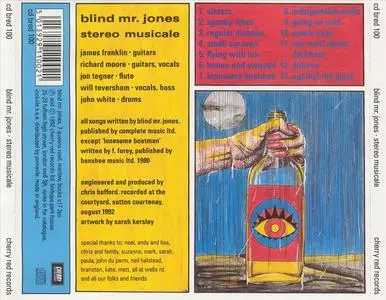 Blind Mr. Jones - Stereo Musicale (1992) {Cherry Red}