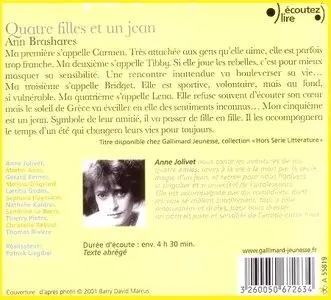 Ann Brashares, "Quatre filles et un jean" (coffret 4 CD)