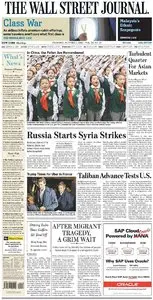 The Wall Street Journal - Thursday, 1 October 2015 / Asia