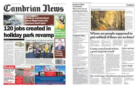 Cambrian News Arfon & Dwyfor – 11 January 2019