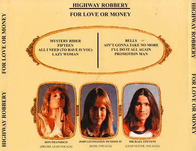 Highway Robbery - For Love Or Money (1972) Re-up